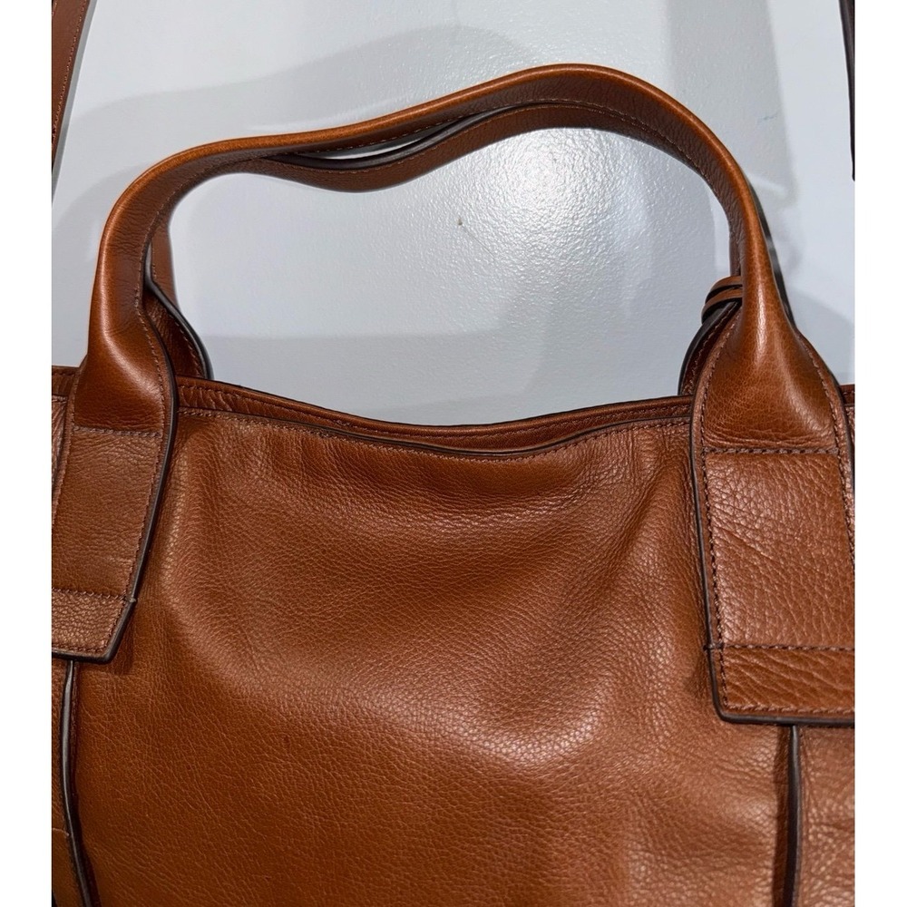Fossil Emmerson crossbody shoulder handbag brown leather with handles - Picture 7 of 11